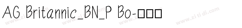 AG Britannic_BN_P Bo字体转换